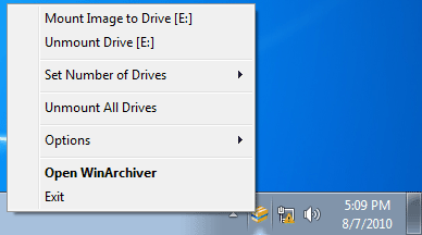 Screenshot for WinArchiver Virtual Drive 2.8