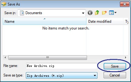 WinArchiver - Create ZIP File