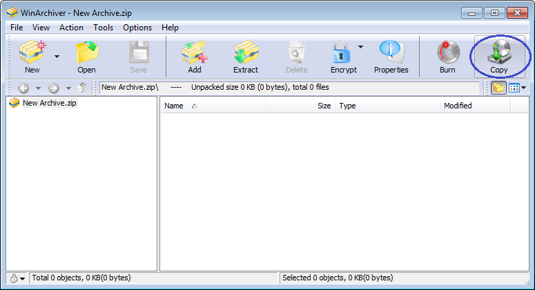 WinArchiver - make ISO file from CD, DVD, or Blu-ray disc